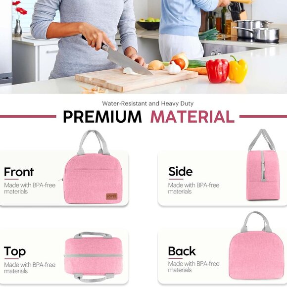 Lunch Bag Lunch Box for Women & Men, Large Capacity Insulated Lunch Bag for Adul - Picture 5 of 7